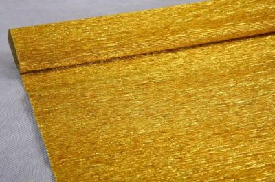 801 Бумага гофрированная металл золото /50см х 2,5м, 180 гр