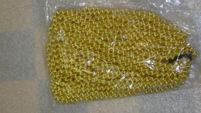  DEKOFIX-проволока блестящая жесткая нежно-желтая, 100 гр.х0,5 м