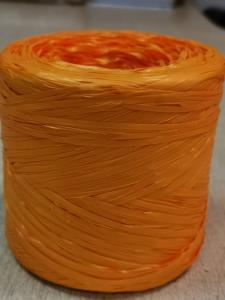 Рафия искусственная, оранжевая 1,6 мм х 200 м