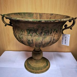 Вазон Дионис (металл), D29xН36см, зеленый