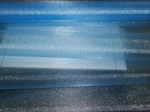 GS 481002-2/Органза-снег в рулоне 0,48 м х 9,14 м/небесно-голубой