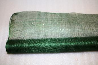 Сетка-кружево "Sinamay" с блестками 48 см*5 ярд. (Корея)/зеленый