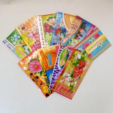 Открытка "С праздником!" в ассортименте/10шт